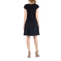 24/7 Comfort Apparel Dress with Keyhole Neck