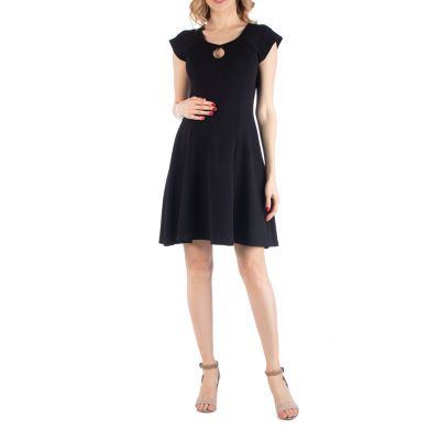 24/7 Comfort Apparel Dress with Keyhole Neck
