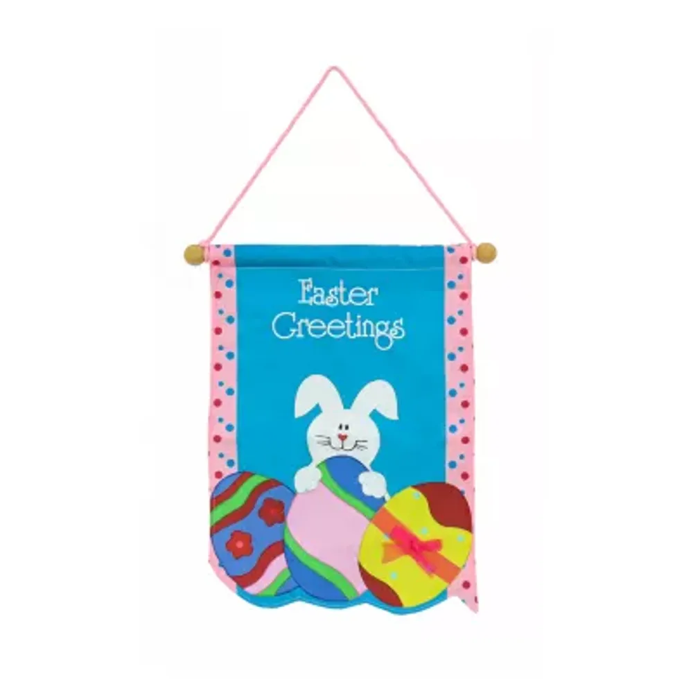 National Tree Co. Easter Greetings Banner Wall Sign