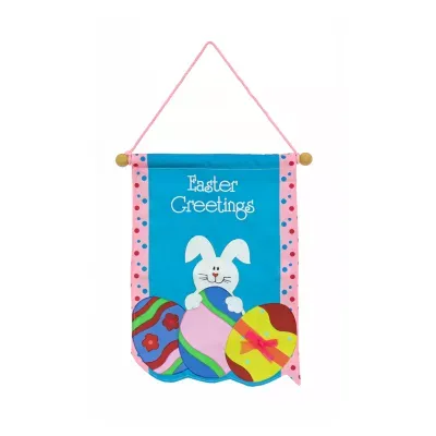 National Tree Co. Easter Greetings Banner Wall Sign