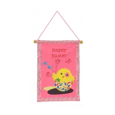 National Tree Co. Pink Happy Easter Banner Wall Sign