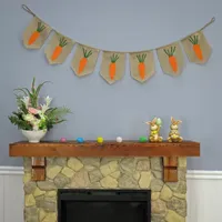 National Tree Co. Carrots Easter Banner Wall Sign