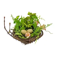 National Tree Co. Bird’s Nest And Berries Easter Tabletop Decor