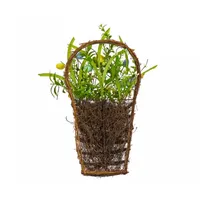 National Tree Co. Spring Flowers And Eggs Wall Hanging Basket