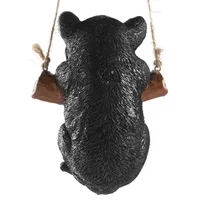 National Tree Co. Black Kitten On A Swing Solid Wall Sculpture