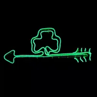 National Tree Co. Green Neon Style Shamrock Decoration Wall Sign