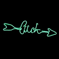 National Tree Co. Green Neon Style “Luck’’ Decoration Wall Sign