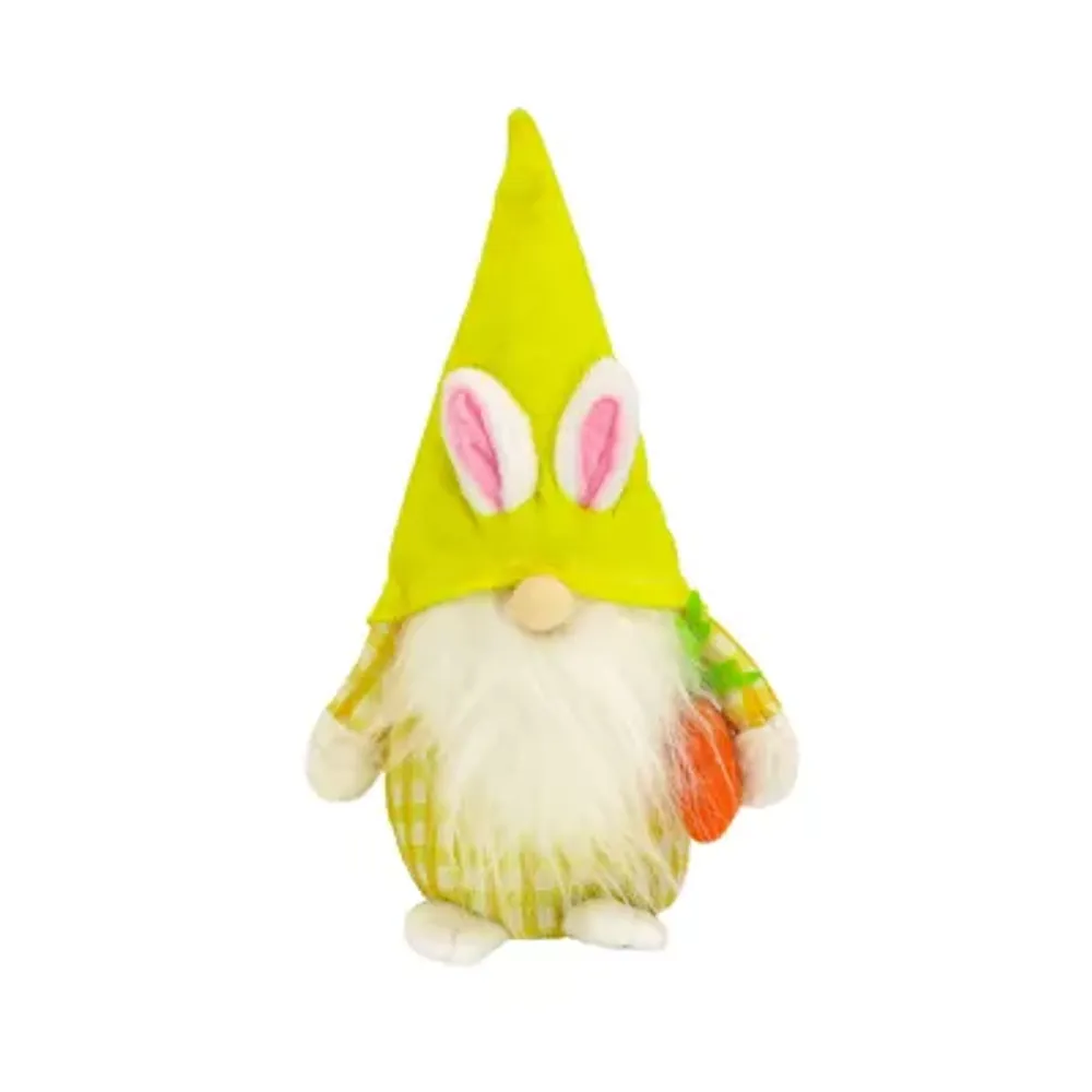 National Tree Co. Yellow Easter Bunny Gnome Tabletop Decor