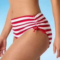 Outdoor Oasis Womens Striped High Waist Bikini Swimsuit Bottom