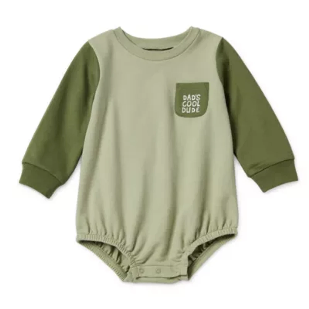 Okie Dokie Baby Boys Long Sleeve Romper