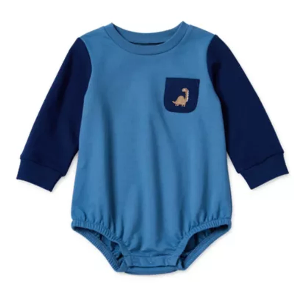 Okie Dokie Baby Boys Long Sleeve Romper