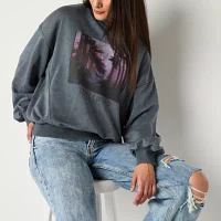 Arizona Juniors Womens Crew Neck Long Sleeve Sweatshirt