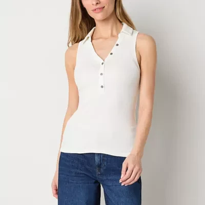 a.n.a Womens Sleeveless Polo Shirt