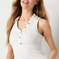 a.n.a Womens Sleeveless Polo Shirt