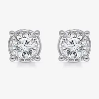 Tru Miracle 2 CT. T.W. Lab Grown White Diamond 10K Gold 6.7mm Round Stud Earrings