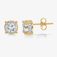 Tru Miracle 2 CT. T.W. Lab Grown White Diamond 10K Gold 6.7mm Round Stud Earrings