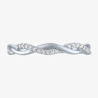 G-H / Si2-I1) 3MM 1/10 CT. T.W. Lab Grown White Diamond 10K Gold Wedding Band