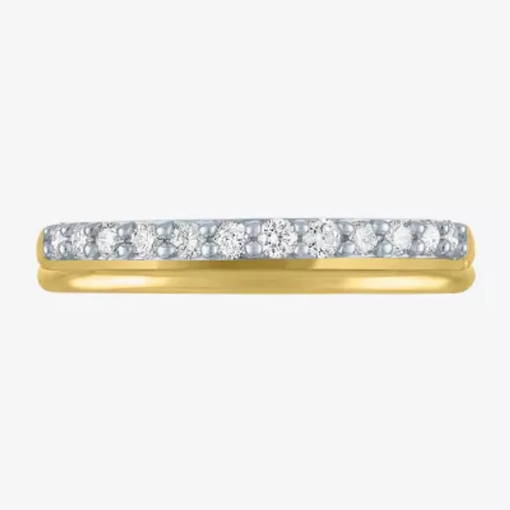 (G-H / Si2-I1) 1/4 CT. T.W. Lab Grown White Diamond 10K Gold Band