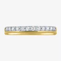 (G-H / Si2-I1) 1/4 CT. T.W. Lab Grown White Diamond 10K Gold Band