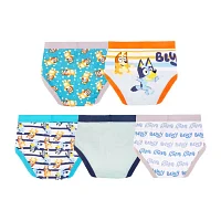 Little & Big Boys 5 Pack Bluey Briefs