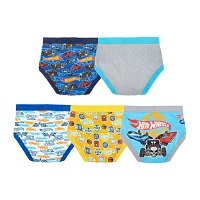 Hot Wheels Little & Big Boys 5 Pack Briefs