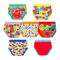 Disney Collection Toddler Boys 7 Pack Cars Briefs