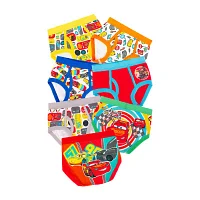 Disney Collection Toddler Boys 7 Pack Cars Briefs