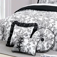 Laurel Manor Toile Garden Cotton Comforter Set