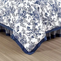 Laurel Manor Toile Garden Cotton Comforter Set