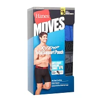 Hanes Moves Xtemp Performance Total Support Pouch Bonus Pack Mens 5 Long Leg Boxer Briefs
