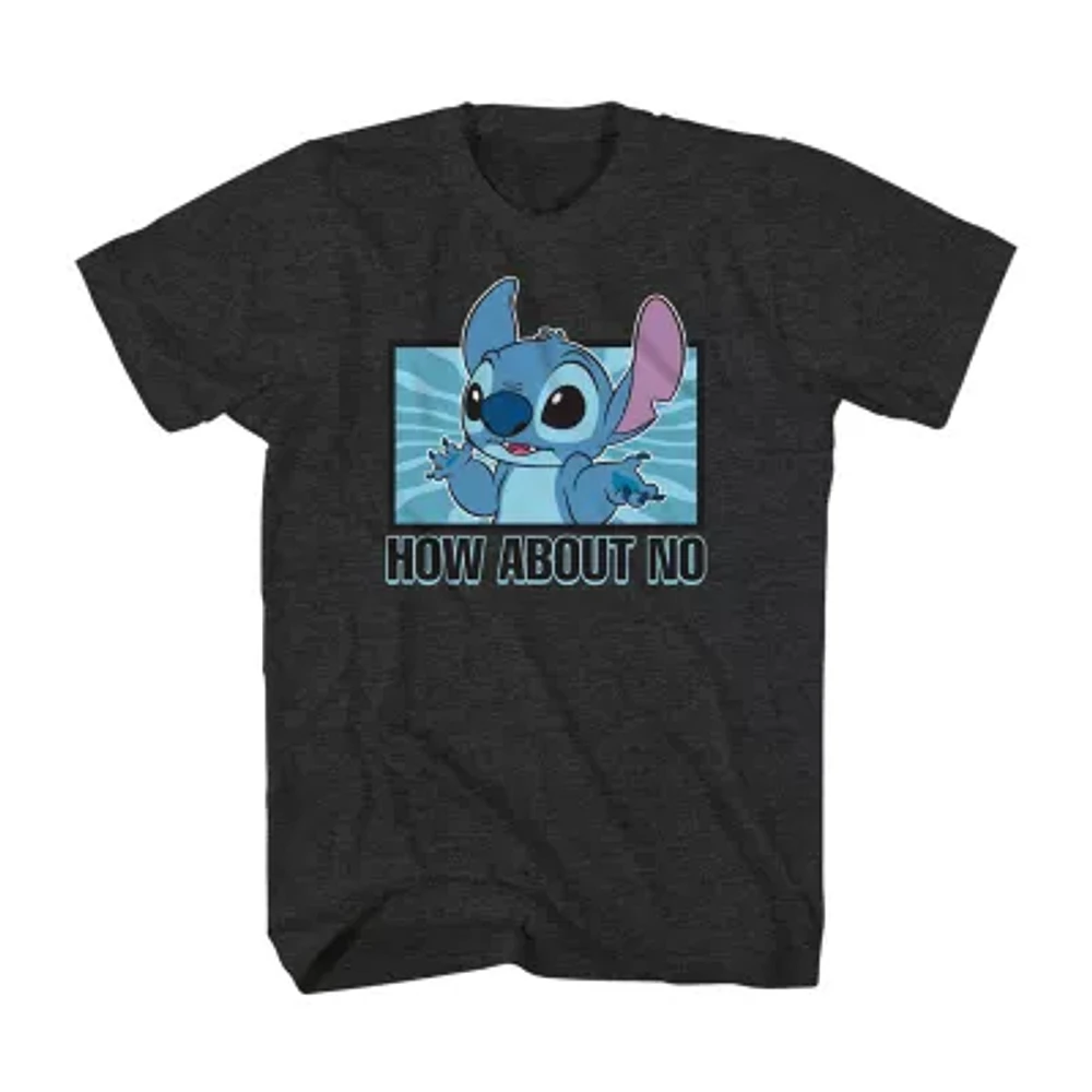 Big and Tall Mens Crew Neck Short Sleeve Regular Fit Stitch Graphic T-Shirt