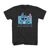 Big and Tall Mens Crew Neck Short Sleeve Regular Fit Stitch Graphic T-Shirt