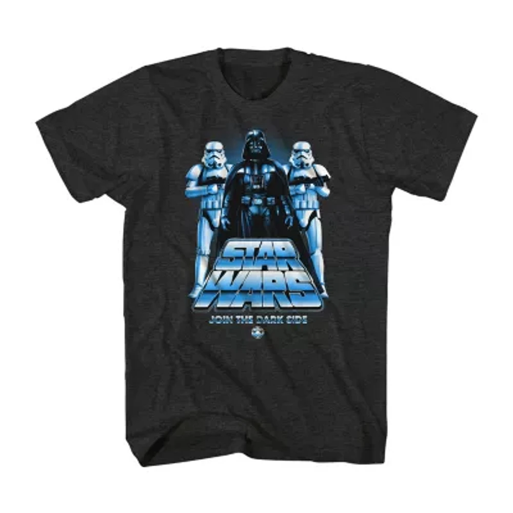 Big and Tall Mens Crew Neck Short Sleeve Regular Fit Star Wars Graphic T-Shirt