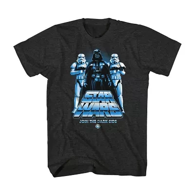 Big and Tall Mens Crew Neck Short Sleeve Regular Fit Star Wars Graphic T-Shirt