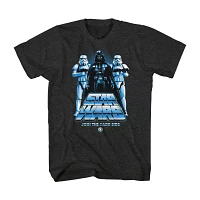 Big and Tall Mens Crew Neck Short Sleeve Regular Fit Star Wars Graphic T-Shirt