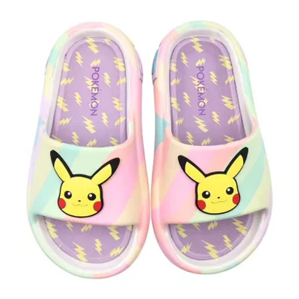 Girls Pokemon Pikachu Slide Sandals