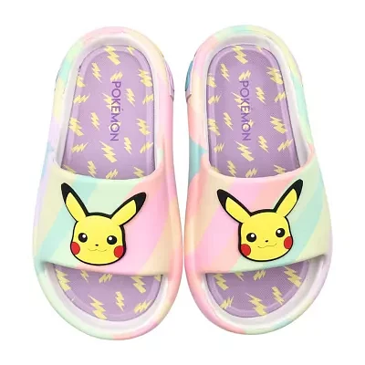 Girls Pokemon Pikachu Slide Sandals