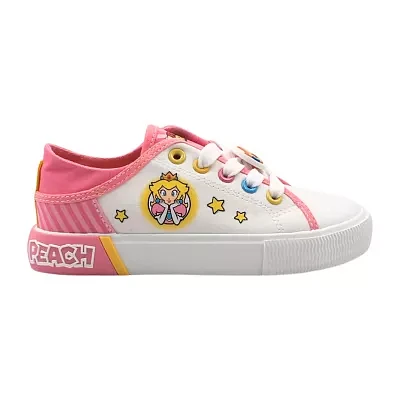 Mario Bros Girls Princess Peach Sneakers