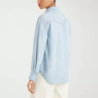 Levi's Sawyer Western Womens Short Sleeve Regular Fit Button-Down Shirt