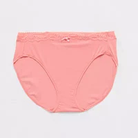 Ambrielle Cotton High Cut Panty