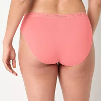 Ambrielle Cotton High Cut Panty