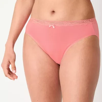 Ambrielle Cotton High Cut Panty