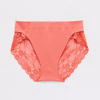 Ambrielle Seamless  Lace High Cut Panty 12p050