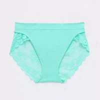 Ambrielle Seamless  Lace High Cut Panty 12p050