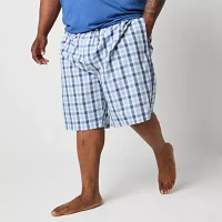 St. John's Bay Mens Big and Tall Poplin Pajama Shorts