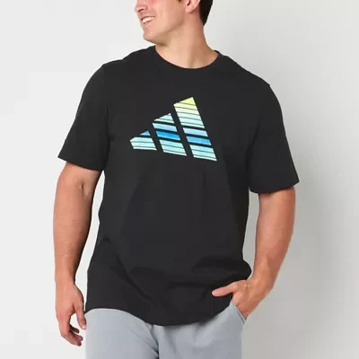 adidas Mens Crew Neck Short Sleeve T-Shirt Big and Tall