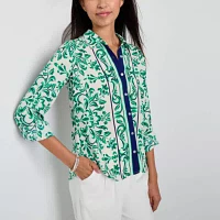 by&by Juniors Womens Long Sleeve Regular Fit Button-Down Shirt