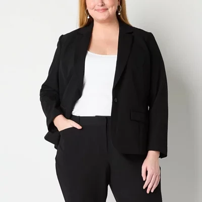 Liz Claiborne Kate Womens Classic Fit Blazer Plus