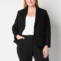Liz Claiborne Kate Womens Classic Fit Blazer Plus