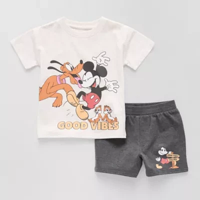 Toddler Boys 2-pc. Mickey Mouse Short Set